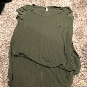 Olive green tee